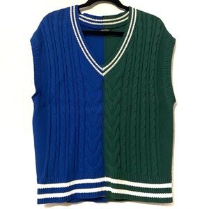 Wild Fable Knit Vest Blue Green Size Small